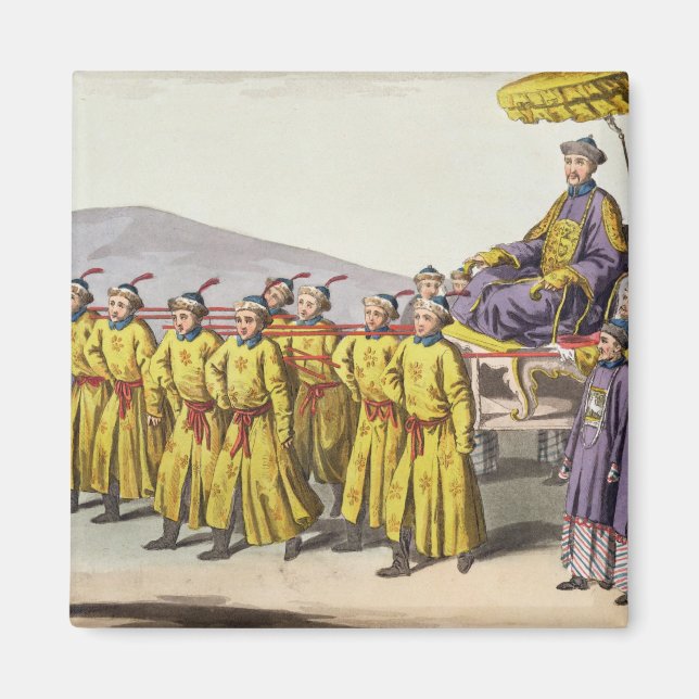 Emperor Ch'ien Lung carried in Triumph, plate 18 f Magnet (Front)