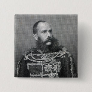 Emperor Franz Joseph I of Austria 15 Cm Square Badge
