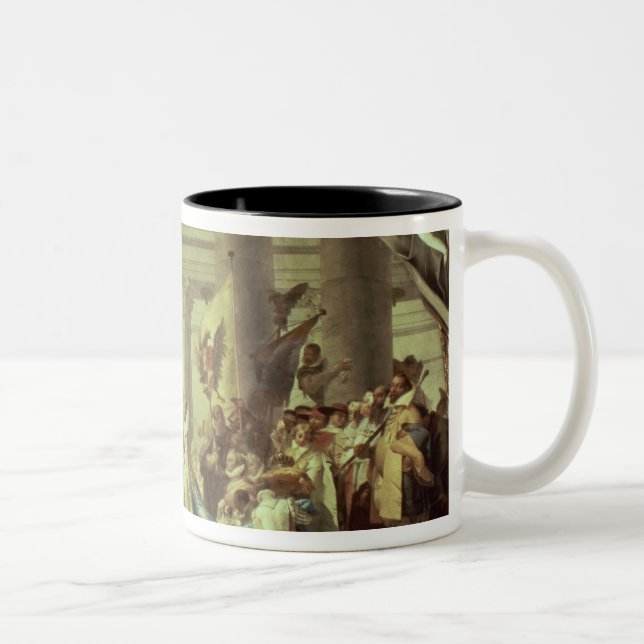 Emperor Frederick Barbarossa's wedding Two-Tone Coffee Mug (Right)