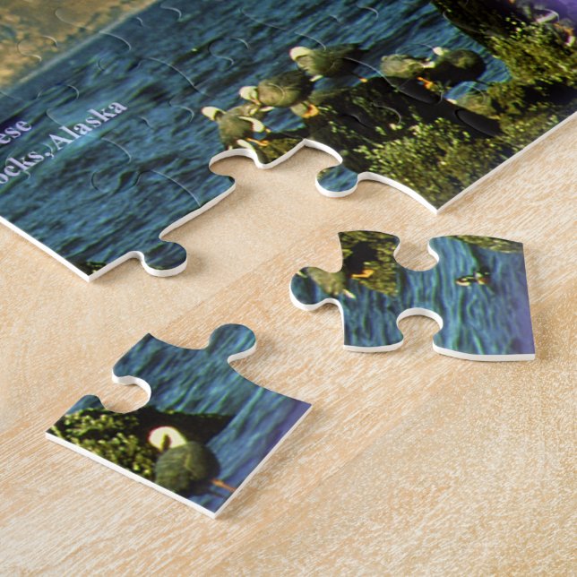 Emperor Geese on Chiniak Bay near Chiniak, Alaska Jigsaw Puzzle (Side)
