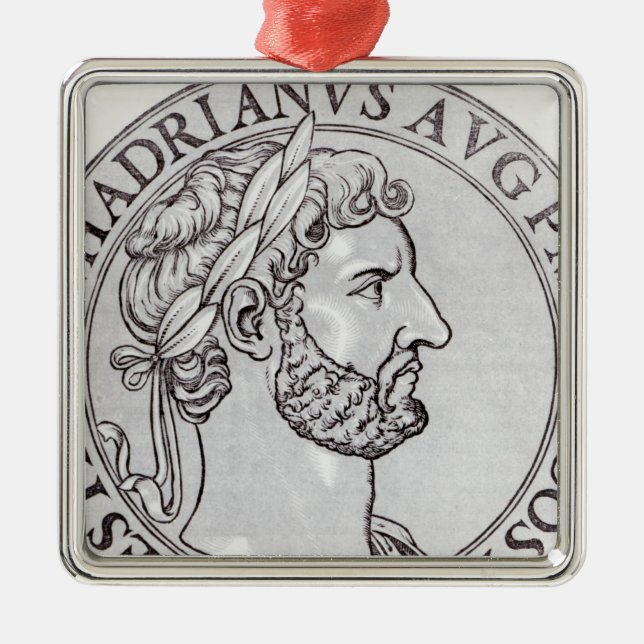Emperor Hadrian Metal Ornament (Front)