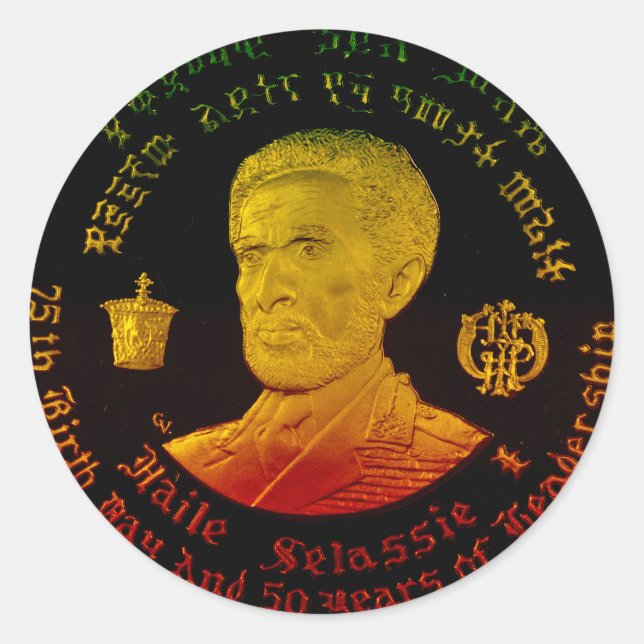 Emperor Haile Selassie Sticker (Front)
