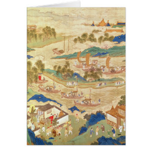 Emperor Hui Tsung transporting pierced stones