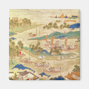 Emperor Hui Tsung transporting pierced stones Magnet
