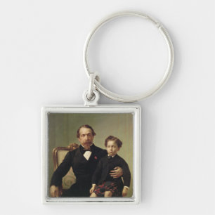 Emperor Louis-Napoleon Bonaparte and his son Key Ring