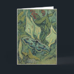 Emperor Moth | Vincent van Gogh Card<br><div class="desc">Emperor Moth (1889) by Vincent van Gogh is a delicate and intricate depiction of a moth against a textured background. The painting captures the beauty of this winged creature with meticulous attention to its patterns and colours, blending Van Gogh's characteristic brushstrokes with a naturalistic approach. This artwork reflects Van Gogh's...</div>