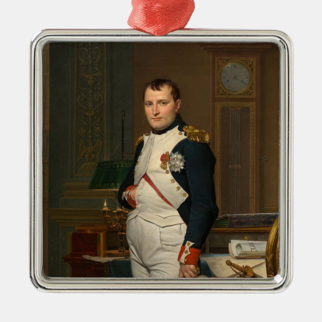 Emperor Napoleon Bonaparte at the Tuileries Metal Ornament (Front)