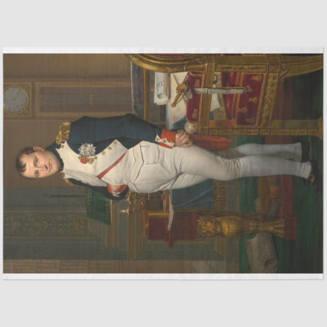 Emperor Napoleon Bonaparte at the Tuileries Tissue Tissue Paper (Front)