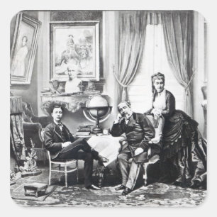 Emperor Napoleon III Square Sticker