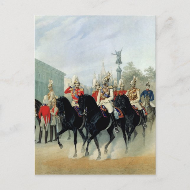 Emperor Nicholas I  and Grand Duke Alexander Postcard (Front)