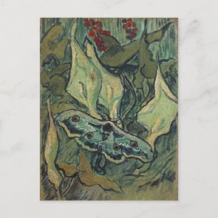 Emperor or Great Peacock Moth Van Gogh Fine Art Postcard