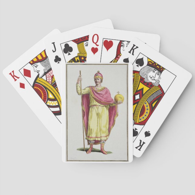 Emperor Otto III (980-1002), engraved by Pierre Du Playing Cards (Back)