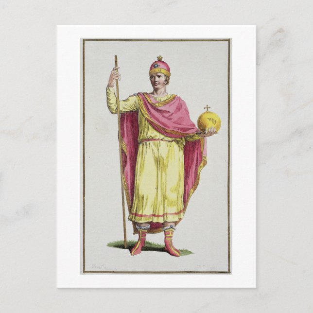 Emperor Otto III (980-1002), engraved by Pierre Du Postcard (Front)