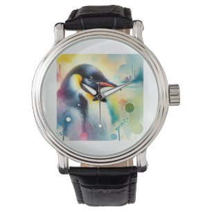 Emperor penguin 010824AREF127 - Watercolor Watch