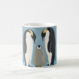 Emperor Penguin Family Mug – Arctic Love on Ice
