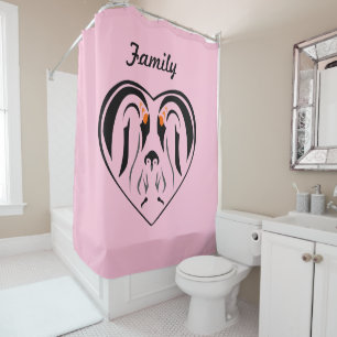 Emperor Penguin Family Part Two Shower Curtain