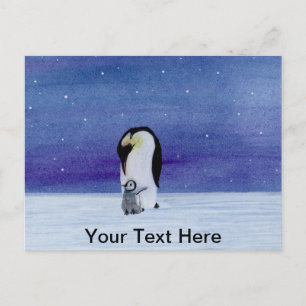 Emperor Penguin Postcard