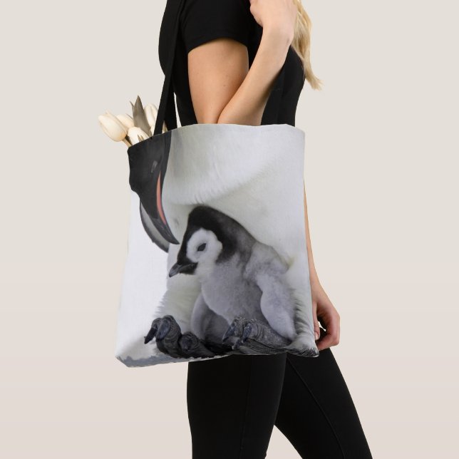 Emperor Penguin | Snow Hill Island Tote Bag (Close Up)