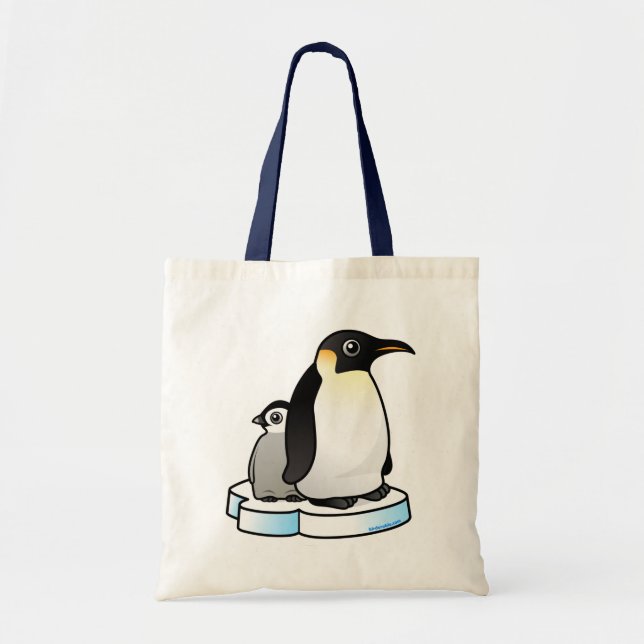 Emperor Penguin with Chick Tote Bag (Front)