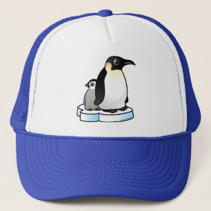 Emperor Penguin with Chick Trucker Hat