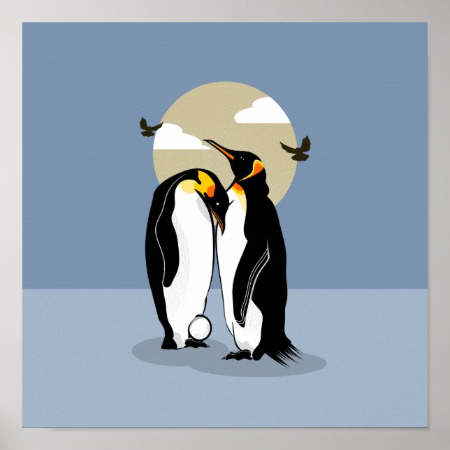 Emperor PENGUINS Poster (Front)