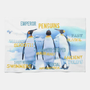Emperor Penguins Tea Towel