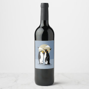 Emperor PENGUINS Wine Label