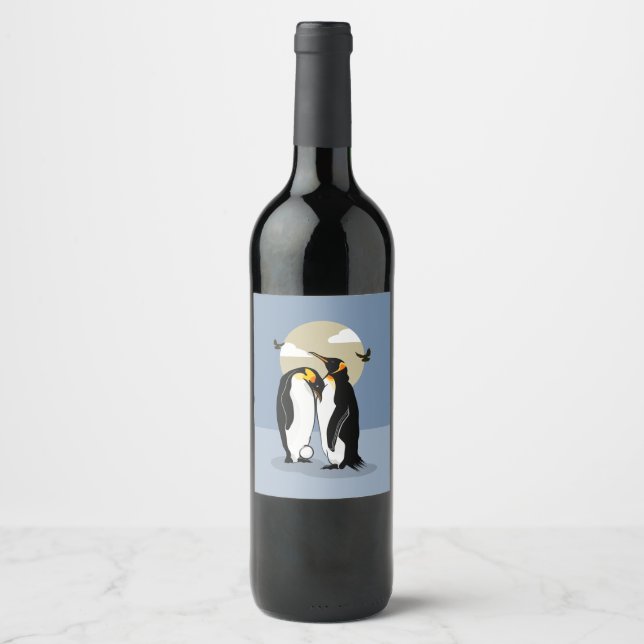 Emperor PENGUINS Wine Label (Front)