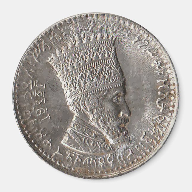 Emperor Selassie I Classic Round Magnet (Front)