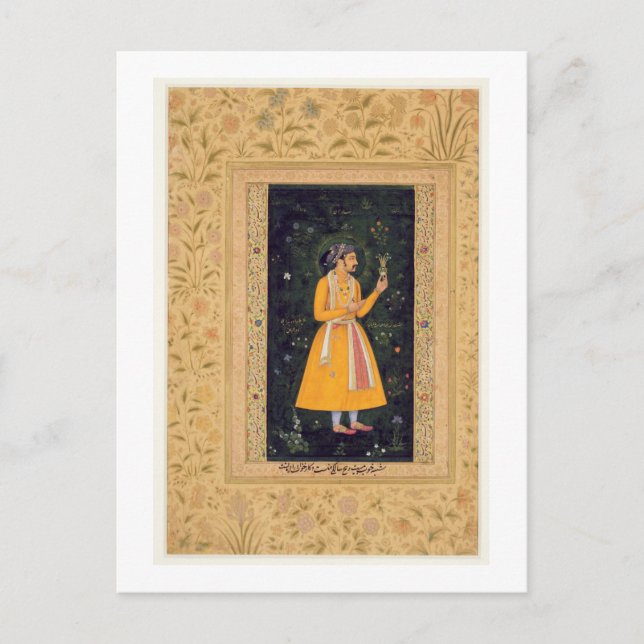 Emperor Shah Jahan (1592-1666) (r.1627-1658) as a Postcard (Front)