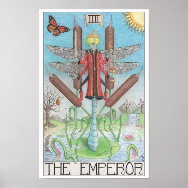 Emperor tarot card poster (Front)