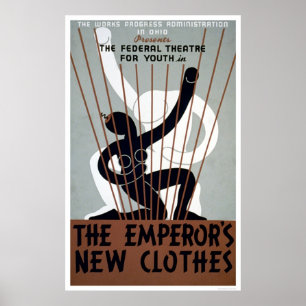 Emperors New Clothes 1937 WPA Poster