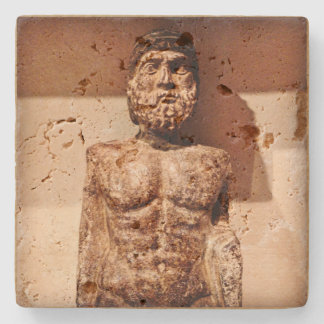 emperor's torso travertine coaster
