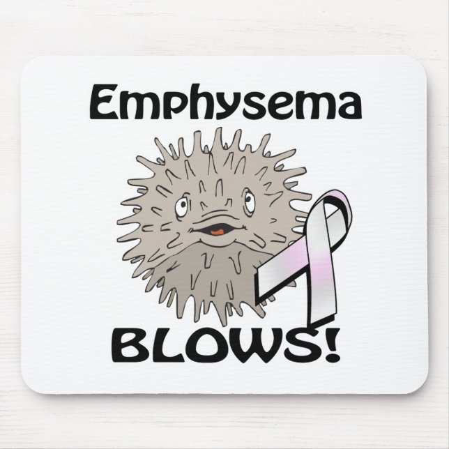 Emphysema Blows Awareness Design Mouse Pad (Front)