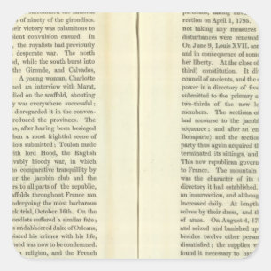 Empire of Napoleon Bonaparte 1811 AD 3 Square Sticker