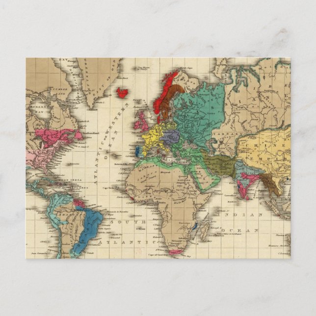 Empire of Napoleon Bonaparte 1811 AD Postcard (Front)