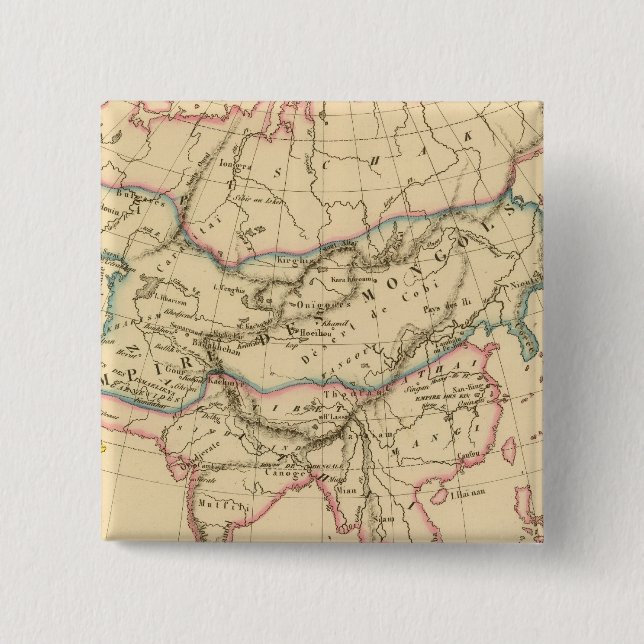 Empire of the Mongols 15 Cm Square Badge (Front)