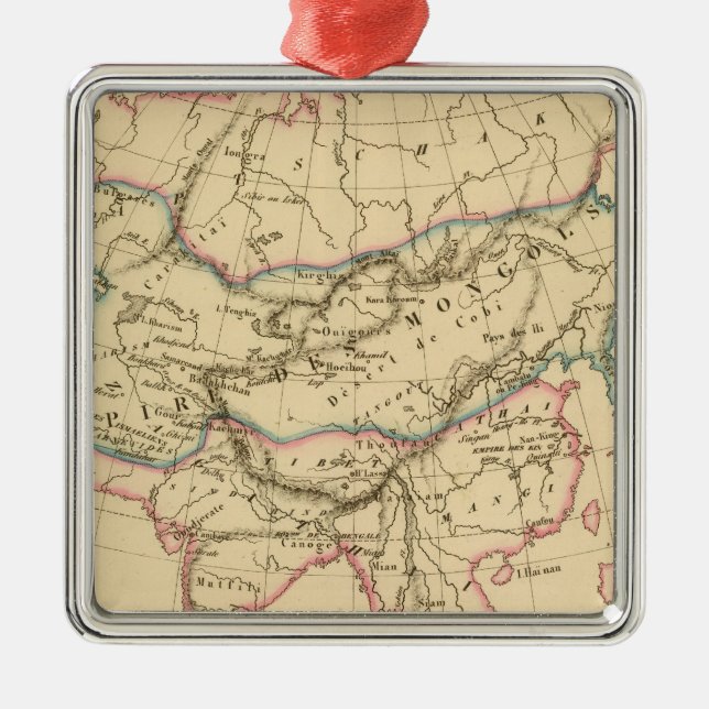 Empire of the Mongols Metal Tree Decoration (Front)