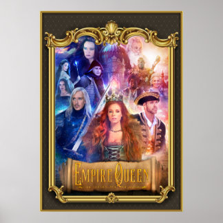 Empire Queen: The Golden Age Of Magic Gold Frame Poster