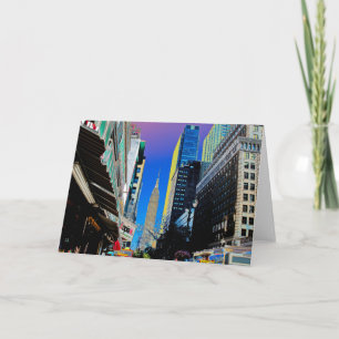 Empire Sate Building from 42nd St New York Poster Card