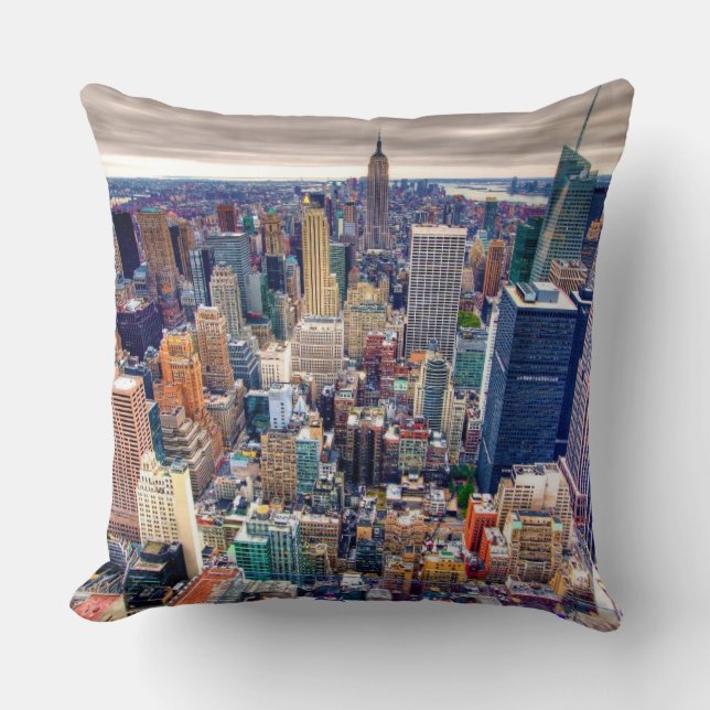 Empire State Building and Midtown Manhattan Cushion (Front)