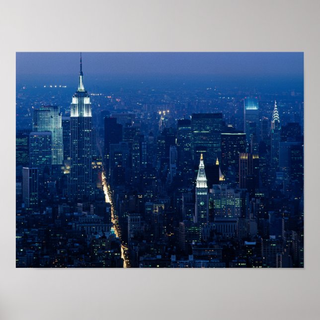 Empire State Building at Night  Poster (Front)