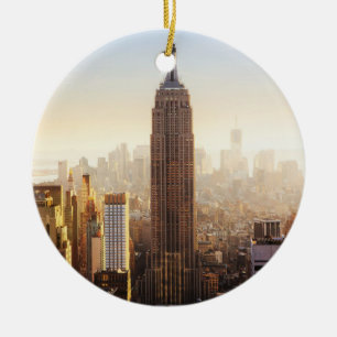 Empire State Building Ceramic Ornament