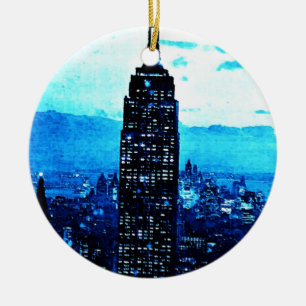 Empire State Building Ceramic Tree Decoration