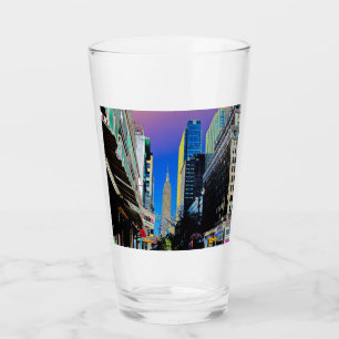 Empire State Building from 42nd St New York Glass