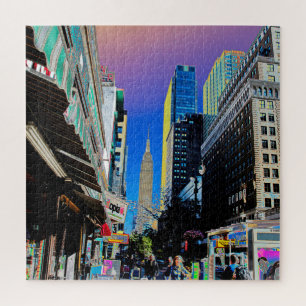 Empire State Building from 42nd St New York Jigsaw Puzzle