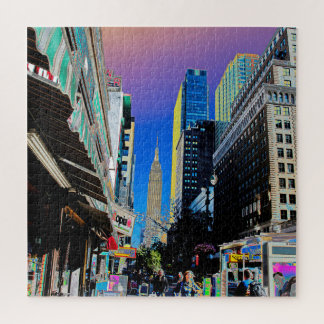 Empire State Building from 42nd St New York Jigsaw Puzzle