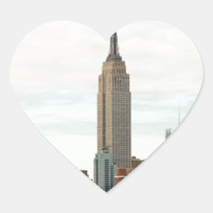 Empire State Building Heart Sticker