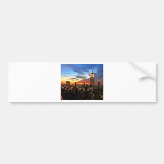 Empire State Building New York Bumper Sticker (Front)