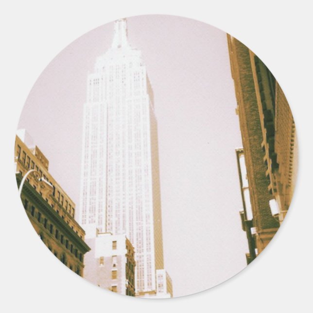 Empire State Building, New York City Classic Round Sticker (Front)
